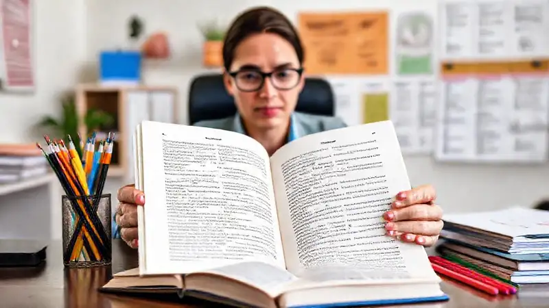 Libro abierto en español en un espacio moderno